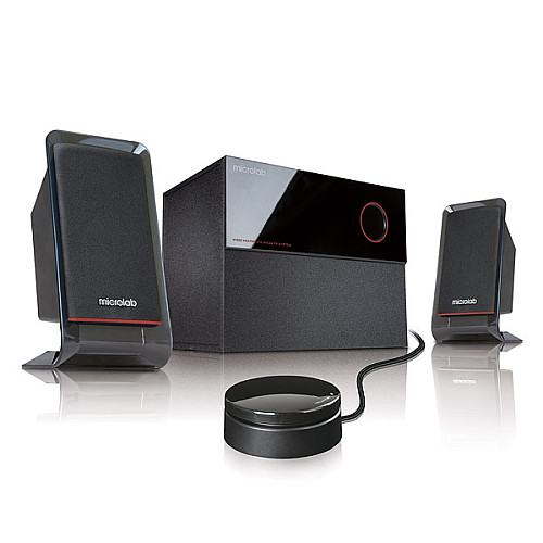 Акустична система MICROLAB M-200 2.1, 40W, mini-jack, чорний