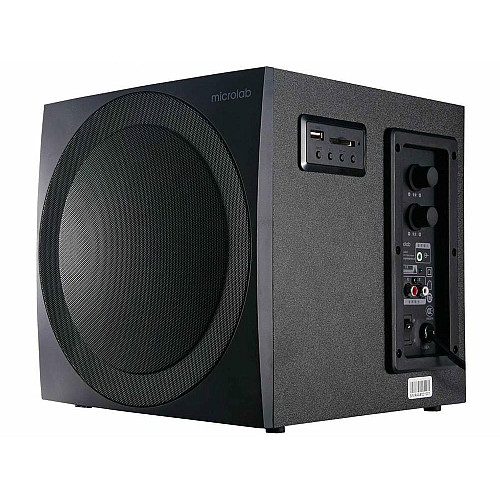 Акустична система MICROLAB M-300U 2.1, 38W, mini-jack/USB/SD/FM, чорний