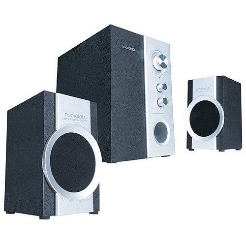Акустическая система MICROLAB M-590 2.1, 14W, mini-jack, черный