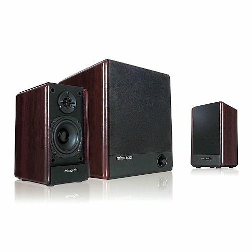 Акустична система MICROLAB FC-330 2.1, 56W, mini-jack, дерево