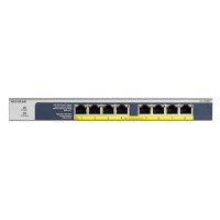 Комутатор NETGEAR GS108PP 8xGE PoE, 123Вт, Некерований