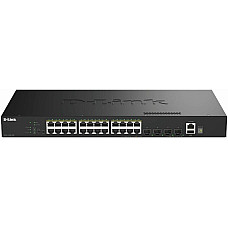 Комутатор D-Link DGS-1530-28 24xGE, 4xSFP+ Керований. L2+