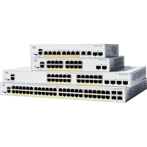 Комутатор Cisco Catalyst 1200 24xGE, PoE, 4x10G SFP+
