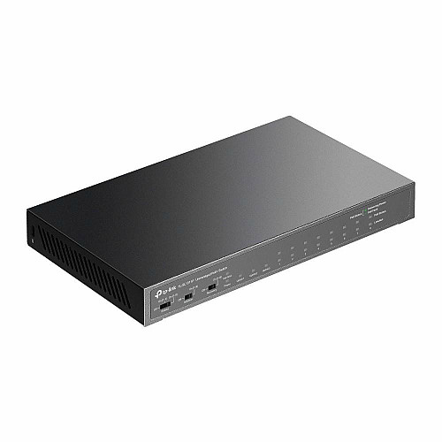 Комутатор TP-LINK TL-SL1311P 8x1FE (8xPoE), 2xGE, 1xSFP, 65Вт, Некерований