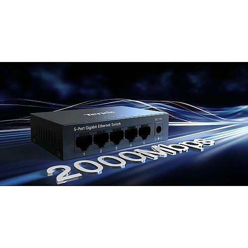 Коммутатор TENDA TEG1005M 5xGE, Неуправляемый