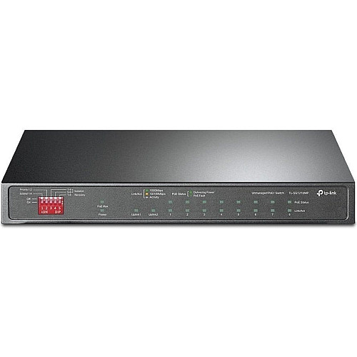 Комутатор TP-LINK TL-SG1210MP 10xGE (8xPoE), 1xSFP, 123Вт, Некерований