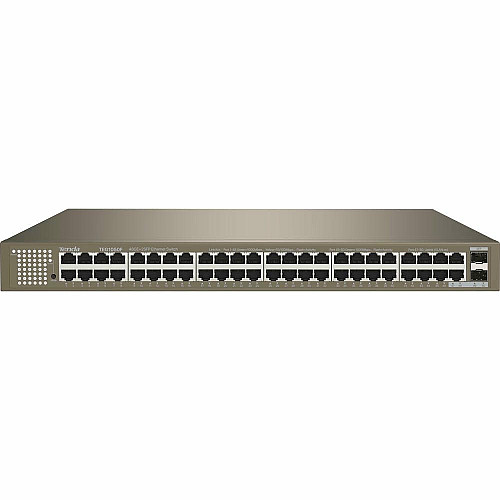Комутатор TENDA TEG1050F 48xGE, 2xSFP Combo, Некерований