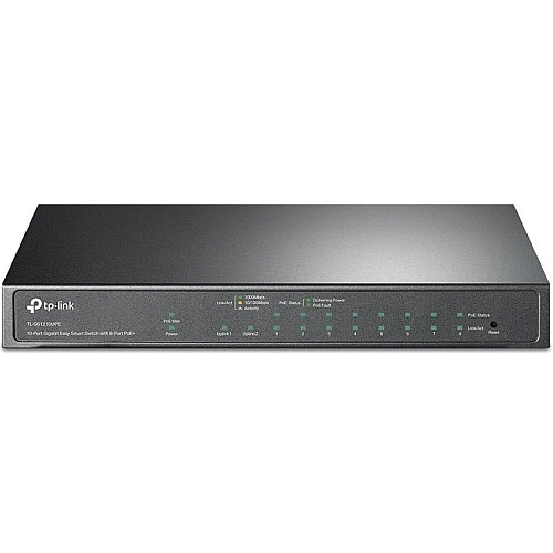 Комутатор TP-LINK TL-SG1210MPE 10xGE (8xPoE), 1xSFP, 123Вт, WebSmart