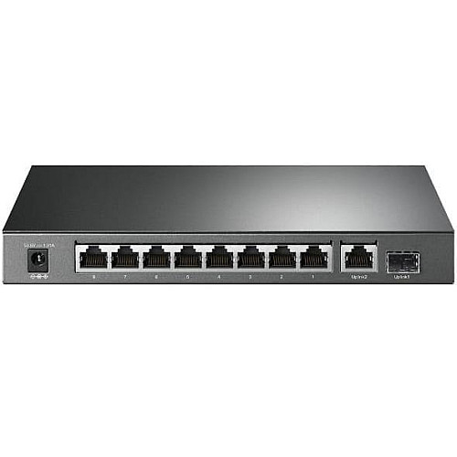 Коммутатор TP-LINK TL-SG1210P 8xGE (8xPoE), 1xSFP, 63Вт, Неуправляемый