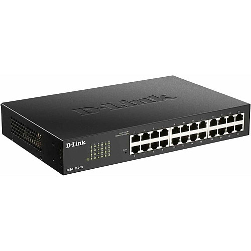 Комутатор D-Link DGS-1100-24PV2 24xGE (1-12 PoE) EasySmart