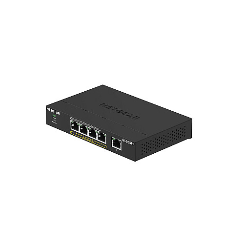 Комутатор NETGEAR GS305PP 5xGE (4xPoE), 83Вт, Некерований