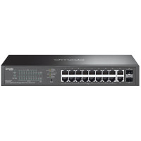 Комутатор TP-LINK ES220GP  18xGE (16xPoE), 250W, 2xSFP, WebSmart