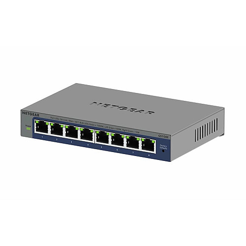 Комутатор NETGEAR GS108E 8xGE, WebSmart
