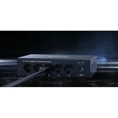 Коммутатор TENDA TEG1005M 5xGE, Неуправляемый