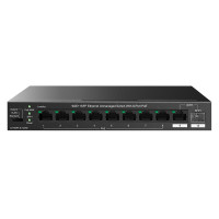 Комутатор TENDA TEG1110PF-8-120W 8xGE PoE, 1xGE, 1xSFP, Некерований