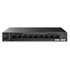 Комутатор TENDA TEG1110PF-8-120W 8xGE PoE, 1xGE, 1xSFP, Некерований