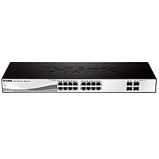 Комутатор D-Link DGS-1210-20/F 16xGE, 4xSFP, WebSmart