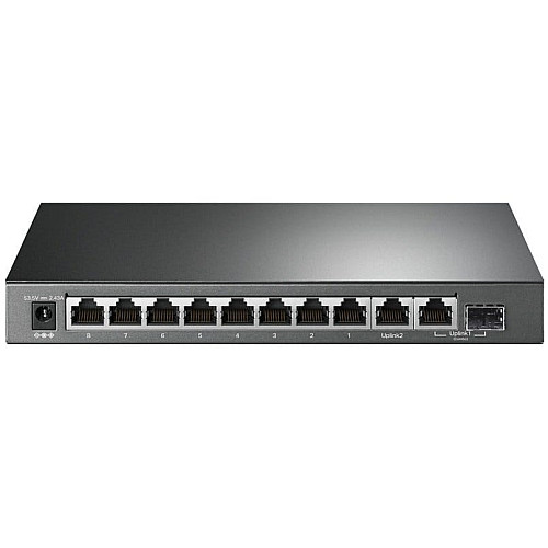 Комутатор TP-LINK TL-SG1210MP 10xGE (8xPoE), 1xSFP, 123Вт, Некерований