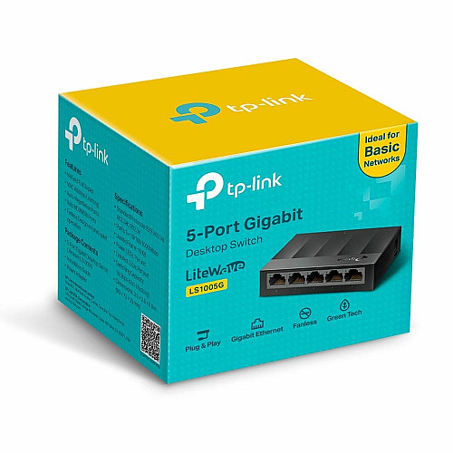 Комутатор TP-LINK LS1005G 5xGE, Некерований