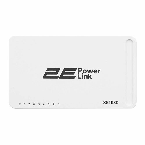 Коммутатор 2E PowerLink SG108C, 8xGE, Неуправляемый