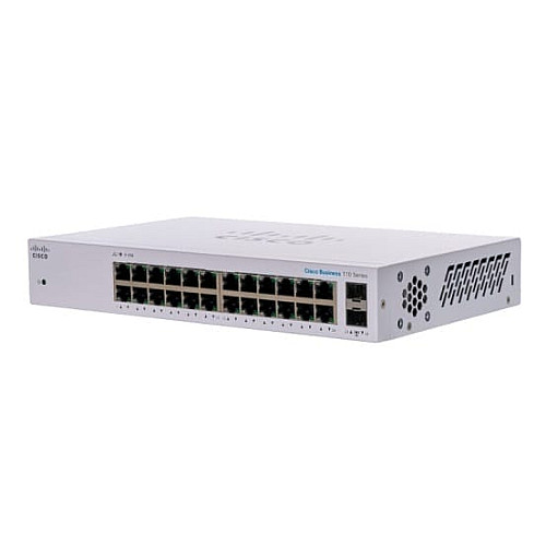 Коммутатор Cisco CBS110 24xGE, 2x1G SFP Shared, Unmanaged
