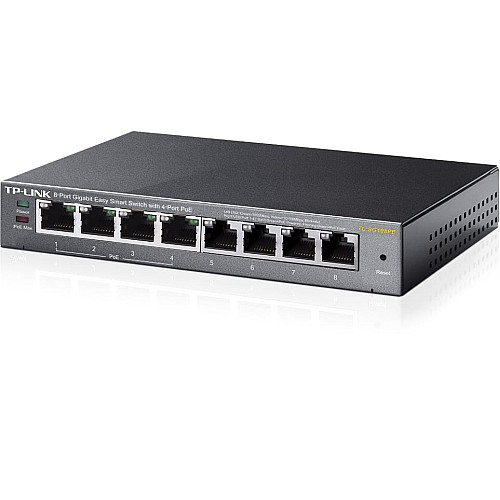 Комутатор TP-LINK TL-SG108PE 8xGE (4xPoE), 65.2Вт, WebSmart