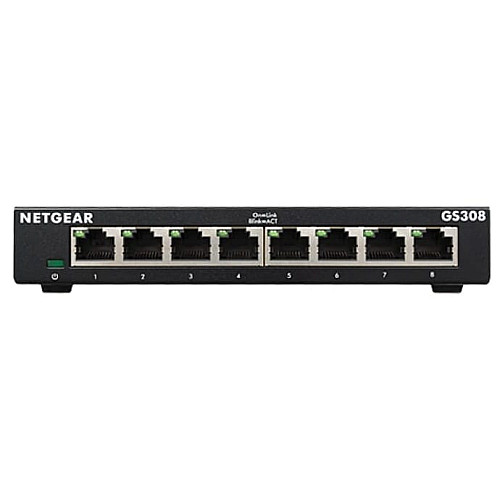 Комутатор NETGEAR GS308 8xGE, Некерований
