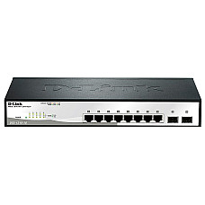 Комутатор D-Link DGS-1210-10 8xGE, 2xSFP WebSmart