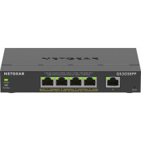 Коммутатор NETGEAR GS305EPP 5xGE (4xPoE), 120Вт, WebSmart