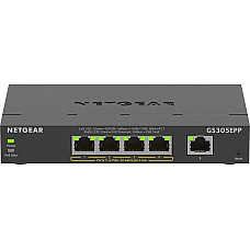 Комутатор NETGEAR GS305EPP 5xGE (4xPoE), 120Вт, WebSmart