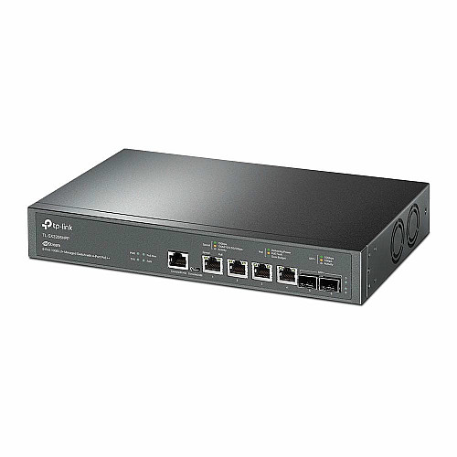 Коммутатор TP-LINK TL-SX3206HPP 4x10GE(4xPoE+), 2xSFP+, 200Вт, Управляемый L2