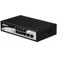Коммутатор 2E PowerLink SP802F 10xFE (8xPoE, 2xUplink), 96Вт, Неуправляемый