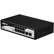 Комутатор 2E PowerLink SP802F 10xFE (8xPoE, 2xUplink), 96Вт, Некерований