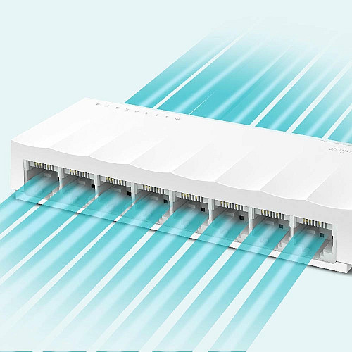 Комутатор TP-LINK LS1008 8xFE, Некерований