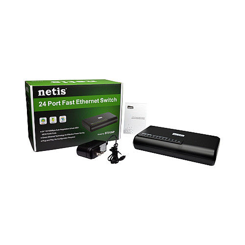 Комутатор Netis ST3124P 24xFE, Некерований