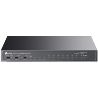 Коммутатор TP-LINK TL-SL1311P 8x1FE (8xPoE), 2xGE, 1xSFP, 65Вт, Неуправляемый
