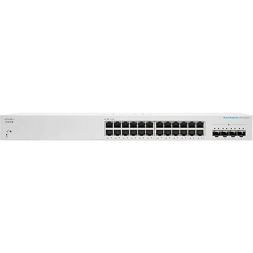Комутатор Cisco CBS220 24xGE, 4x10G SFP+, Smart