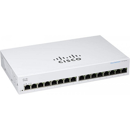 Коммутатор Cisco CBS110 16xGE,Unmanaged