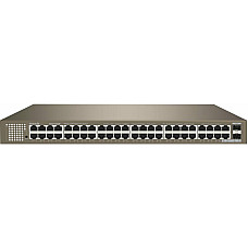Комутатор TENDA TEG1050F 48xGE, 2xSFP Combo, Некерований