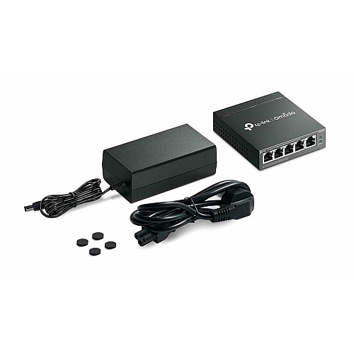 Комутатор TP-LINK ES205GP 5xGE (4xPoE), 65.2Вт, WebSmart
