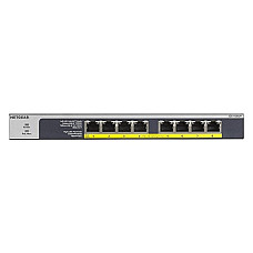 Комутатор NETGEAR GS108LP 8xGE PoE, 60Вт, Некерований