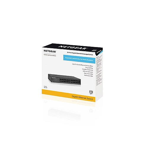 Комутатор NETGEAR GS324 24xGE, Некерований