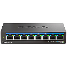 Комутатор D-Link DMS-108 8x2.5GE, Некерований