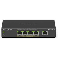 Коммутатор NETGEAR GS305P 5xGE (4xPoE), 63Вт, Неуправляемый