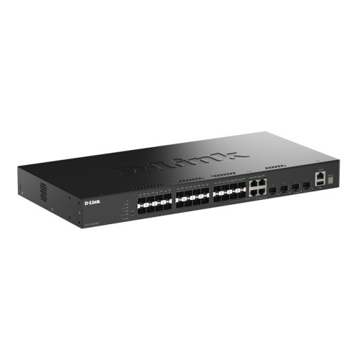 Комутатор D-Link DGS-1530-28SC 20xSFP, 4xSFP+/10GE, Керований, L2+