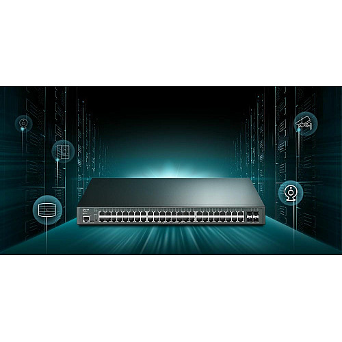 Комутатор TP-LINK SG3452X 48xGE, 4xSFP+, Керований L2