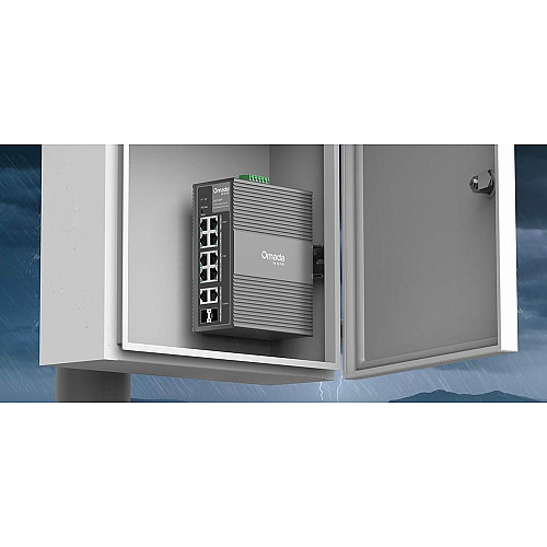 Промышленный коммутатор TP-LINK IES210GPP 8xGE (PoE), 120W, 2xGE/SFP, WebSmart