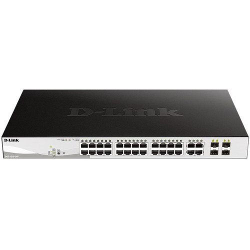 Комутатор D-Link DGS-1210-24P PoE, Websmart