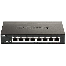 Комутатор D-Link DGS-1100-08PV2 8xGE PoE 64Вт, EasySmart