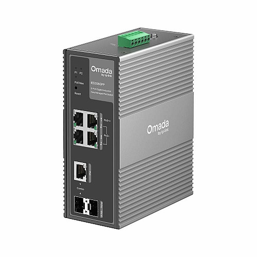 Промышленный коммутатор TP-LINK IES206GPP 4xGE (PoE), 120W, 1xGE/SFP, 1xSFP WebSmart